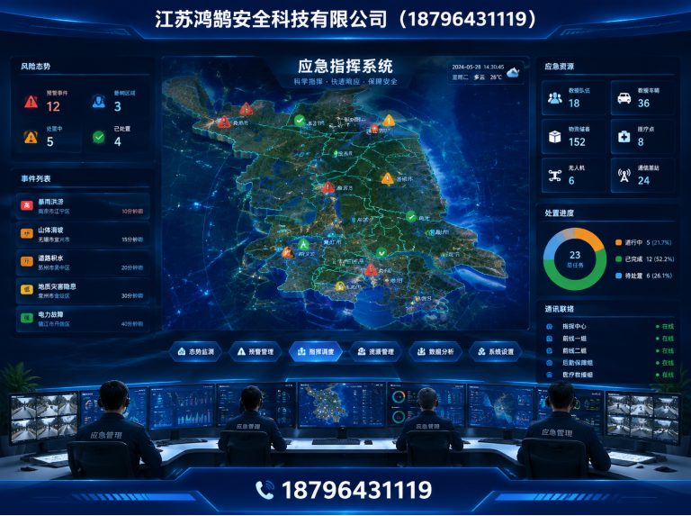 盐城应急指挥系统展示图